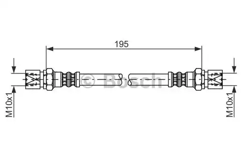 спирачен маркуч BOSCH 1 987 476 030