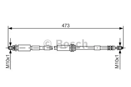 спирачен маркуч BOSCH 1 987 476 066