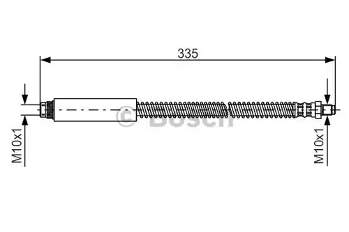 спирачен маркуч BOSCH 1 987 476 078