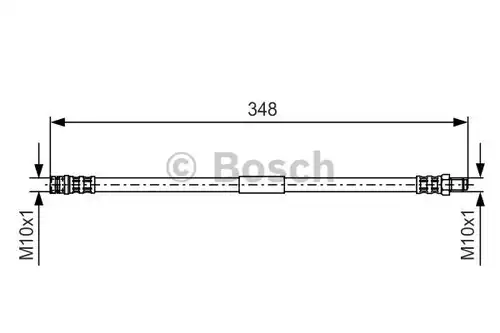 спирачен маркуч BOSCH 1 987 476 080