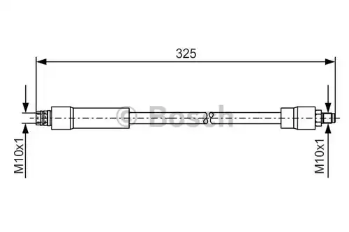 спирачен маркуч BOSCH 1 987 476 082