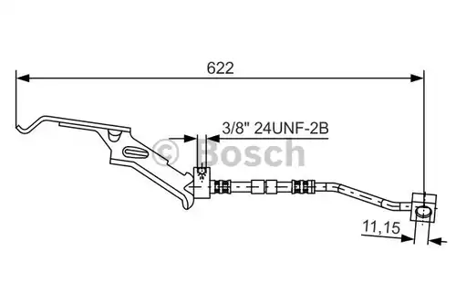 спирачен маркуч BOSCH 1 987 476 085