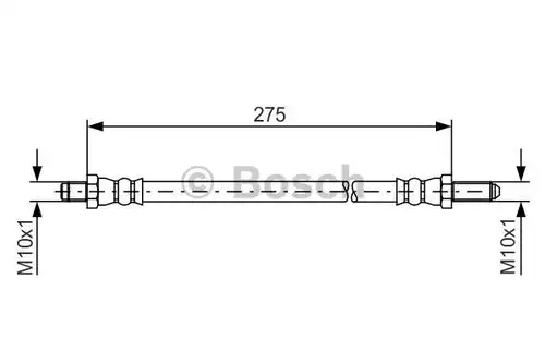 спирачен маркуч BOSCH 1 987 476 124