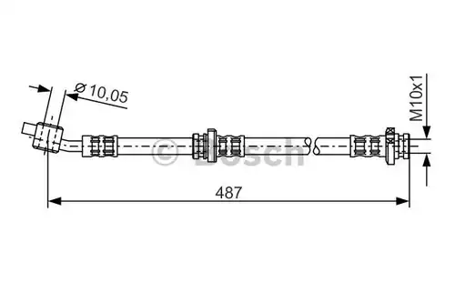 спирачен маркуч BOSCH 1 987 476 135