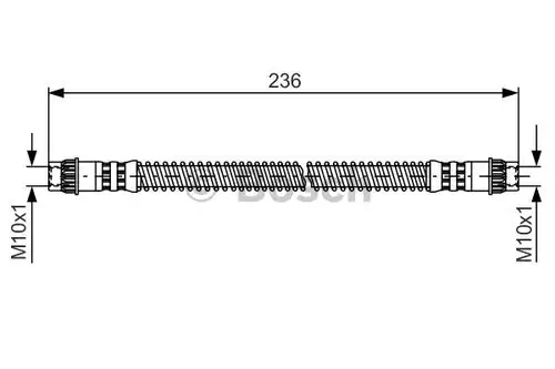 спирачен маркуч BOSCH 1 987 476 148