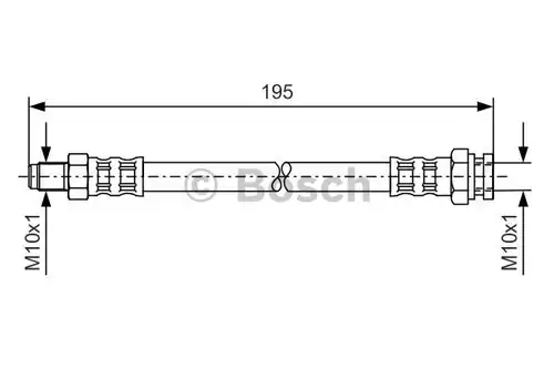 спирачен маркуч BOSCH 1 987 476 152