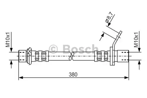 спирачен маркуч BOSCH 1 987 476 160