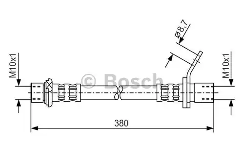 спирачен маркуч BOSCH 1 987 476 162