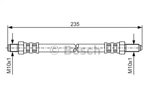 спирачен маркуч BOSCH 1 987 476 185