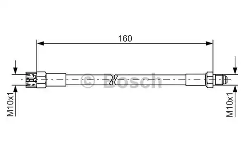 спирачен маркуч BOSCH 1 987 476 230
