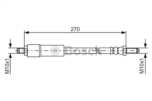 спирачен маркуч BOSCH 1 987 476 262