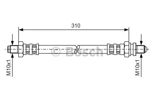 спирачен маркуч BOSCH 1 987 476 407
