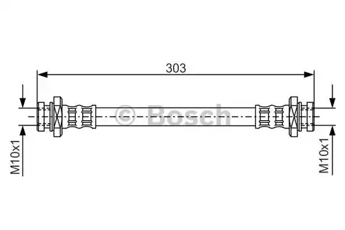 спирачен маркуч BOSCH 1 987 476 436