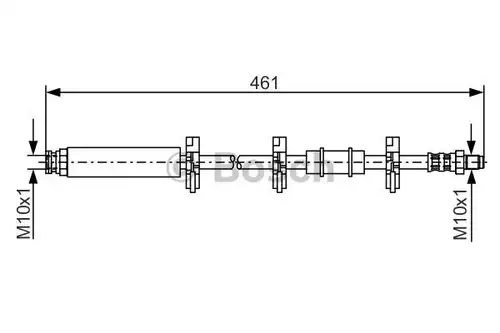 спирачен маркуч BOSCH 1 987 476 463