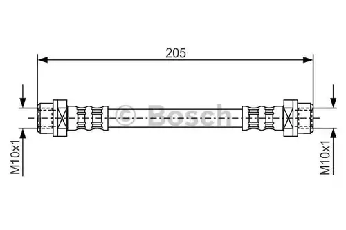 спирачен маркуч BOSCH 1 987 476 477