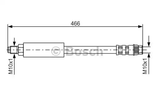 спирачен маркуч BOSCH 1 987 476 492