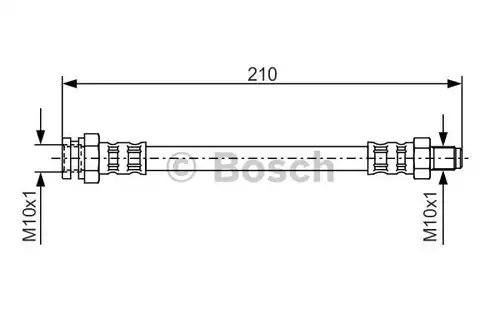спирачен маркуч BOSCH 1 987 476 502