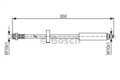 спирачен маркуч BOSCH 1 987 476 520