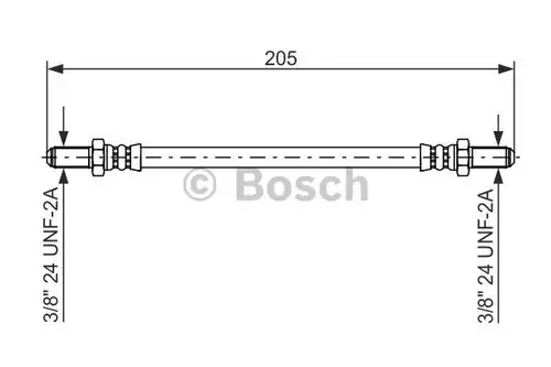 спирачен маркуч BOSCH 1 987 476 575