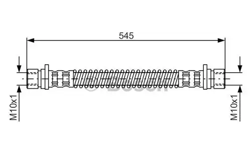 спирачен маркуч BOSCH 1 987 476 594