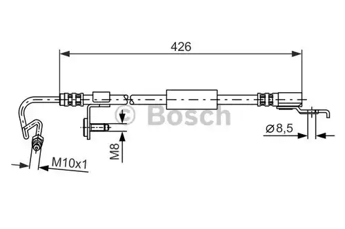 спирачен маркуч BOSCH 1 987 476 623