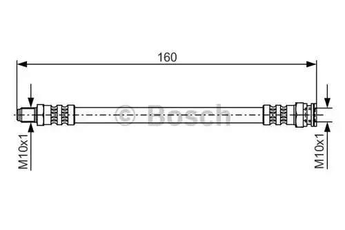 спирачен маркуч BOSCH 1 987 476 629