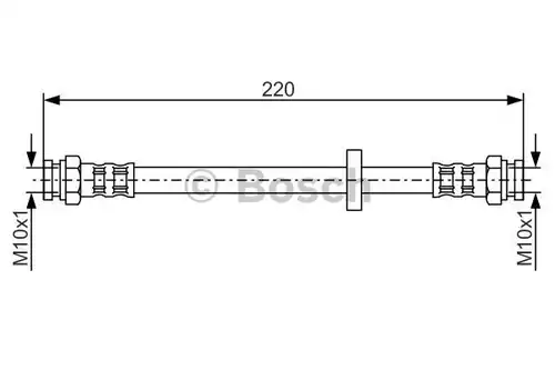 спирачен маркуч BOSCH 1 987 476 633