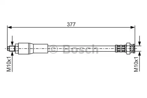 спирачен маркуч BOSCH 1 987 476 666