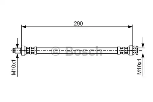 спирачен маркуч BOSCH 1 987 476 688