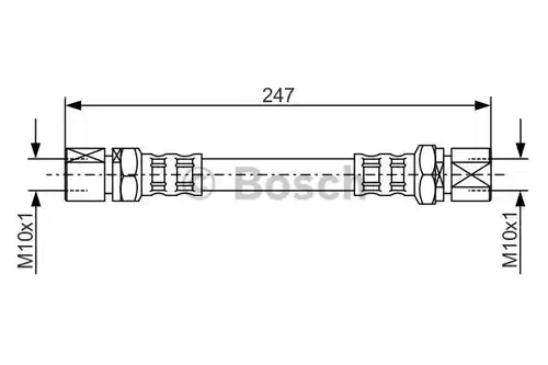 спирачен маркуч BOSCH 1 987 476 874