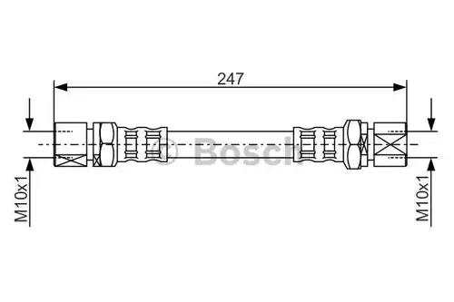 спирачен маркуч BOSCH 1 987 476 875