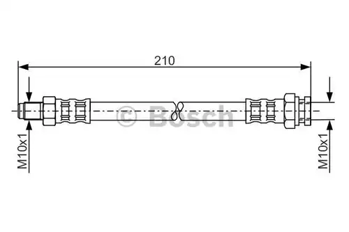 спирачен маркуч BOSCH 1 987 476 877