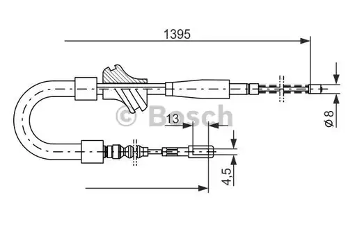 жило за ръчна спирачка BOSCH 1 987 477 060