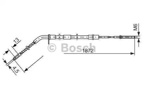 жило за ръчна спирачка BOSCH 1 987 477 068