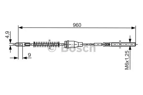 жило за ръчна спирачка BOSCH 1 987 477 133
