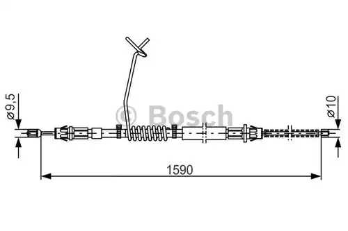 жило за ръчна спирачка BOSCH 1 987 477 175