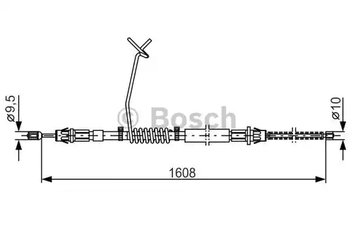 жило за ръчна спирачка BOSCH 1 987 477 180