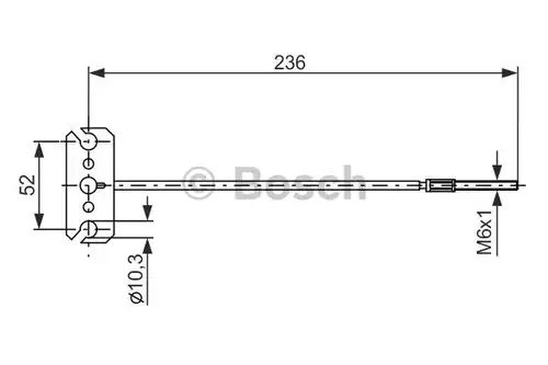 жило за ръчна спирачка BOSCH 1 987 477 226