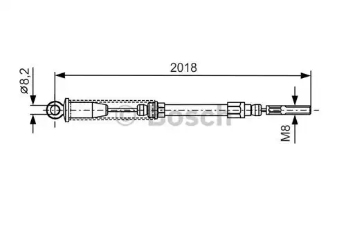 жило за ръчна спирачка BOSCH 1 987 477 289