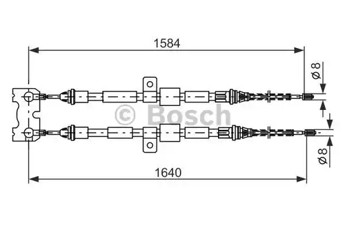 жило за ръчна спирачка BOSCH 1 987 477 345