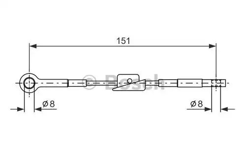 жило за ръчна спирачка BOSCH 1 987 477 367