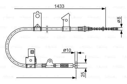 жило за ръчна спирачка BOSCH 1 987 477 394