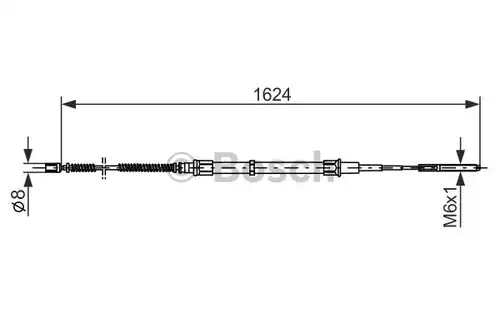 жило за ръчна спирачка BOSCH 1 987 477 407