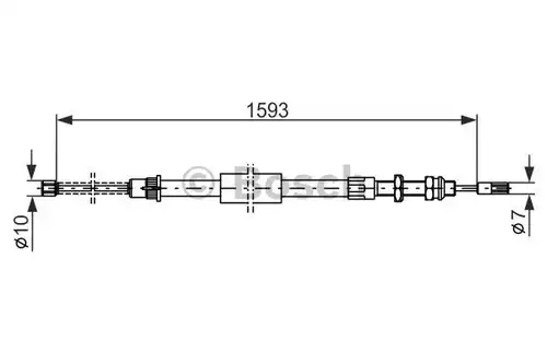 жило за ръчна спирачка BOSCH 1 987 477 450