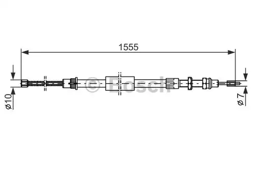 жило за ръчна спирачка BOSCH 1 987 477 452