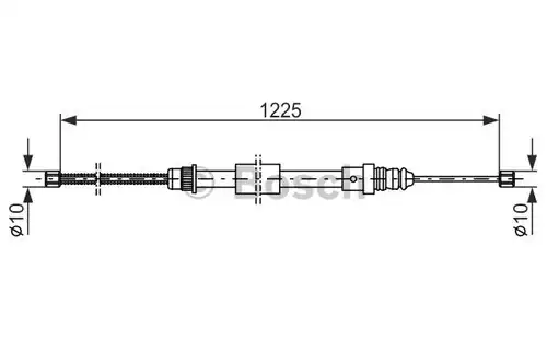 жило за ръчна спирачка BOSCH 1 987 477 461