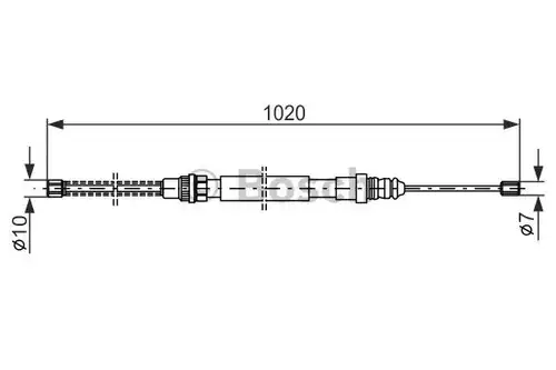 жило за ръчна спирачка BOSCH 1 987 477 463