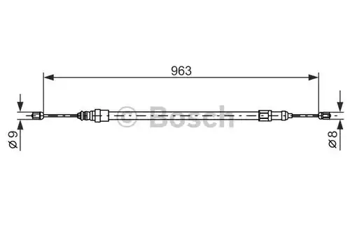 жило за ръчна спирачка BOSCH 1 987 477 489