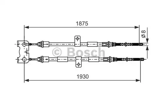 жило за ръчна спирачка BOSCH 1 987 477 520