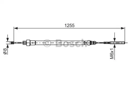 жило за ръчна спирачка BOSCH 1 987 477 525